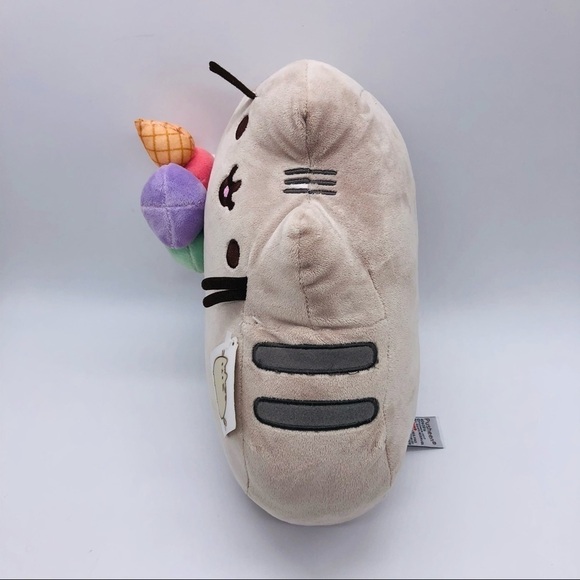 PUSHEEN - BROWN AND TAN KITTY WITH ICE CREAM NWT - Picture 10 of 11